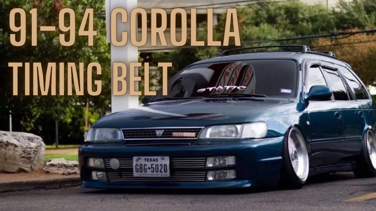 WATCH BEFORE STARTING JOB 1991-1995 Toyota Corolla/Geo Prizm 1.8/1.6 how to replace timing belt