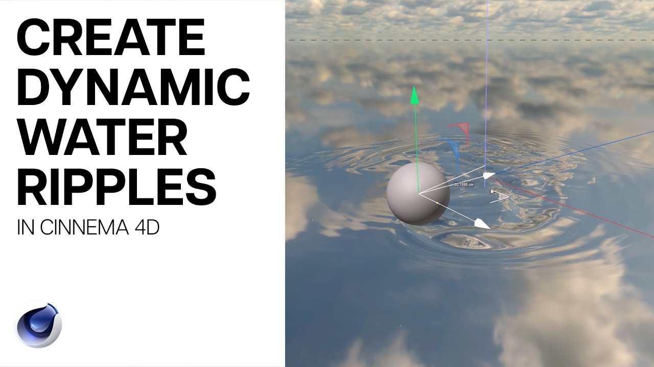 Cinema 4D Tutorial - Create a Dynamic Water Surface Using Cloth (no vertex maps!)