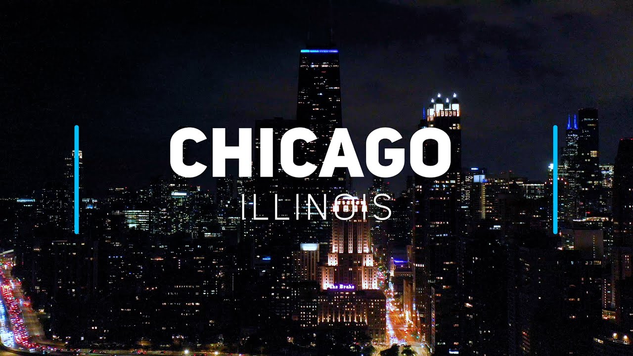 Chicago night and day by drone | 4K aerial tour