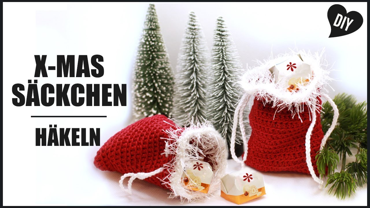 Weihnachtssäckchen häkeln | X-MAS Häkelanleitung - Amigurumi - DIY Pfirsichteufel