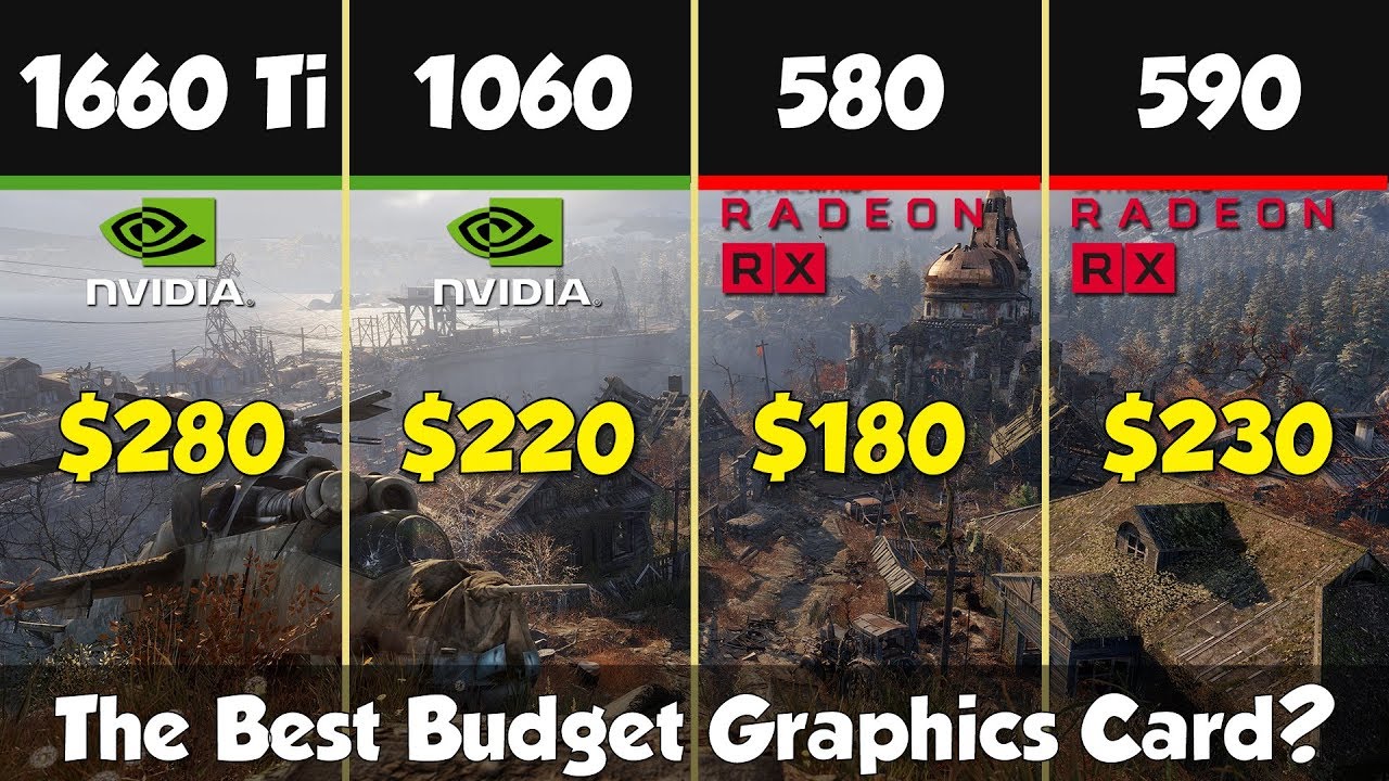 GTX 1660 Ti vs RX 590 vs GTX 1060 vs RX 580