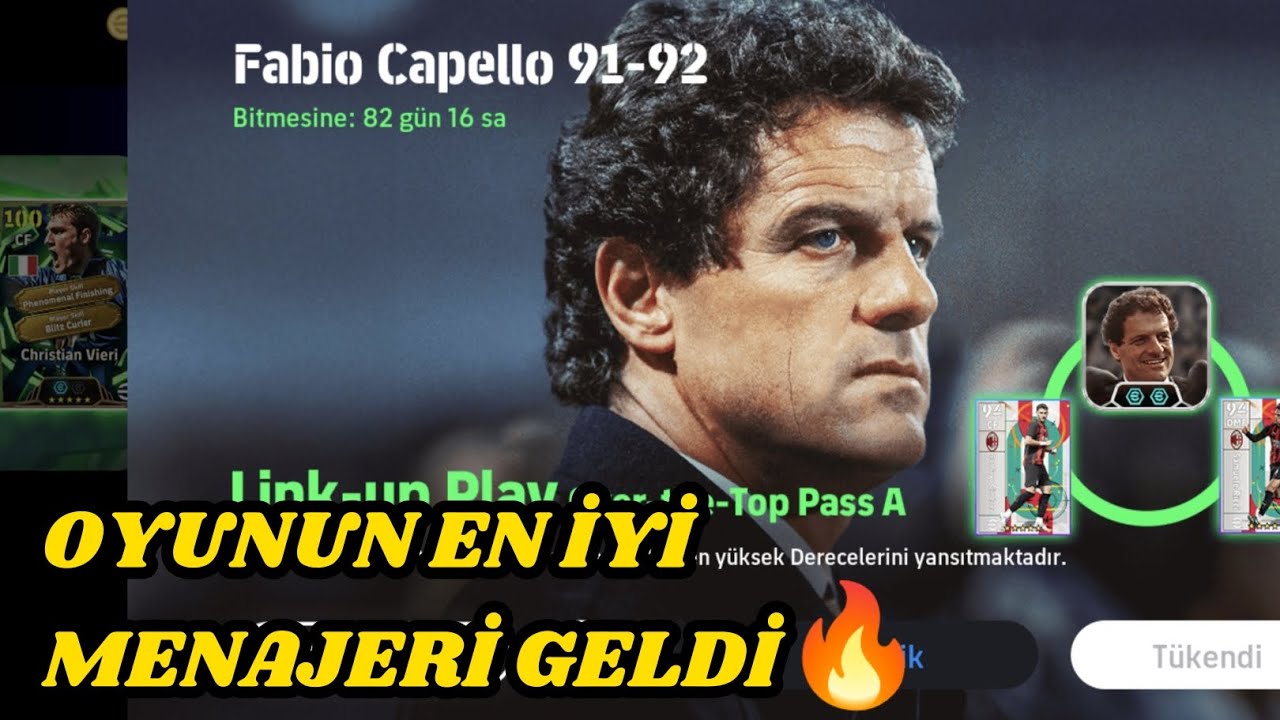 YENİ GELEN MENAJER  FABİO CAPELLO' YU DENEDİM 🔥 ARTIK UZUN TOPLAR ÇOK DAHA RAHAT GEÇECEK ❗
