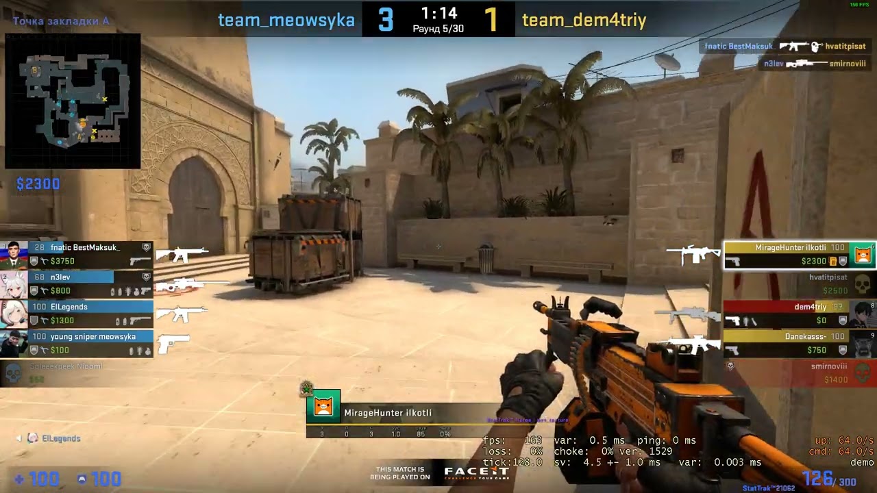 Best negev player on FACEIT | CS:GO