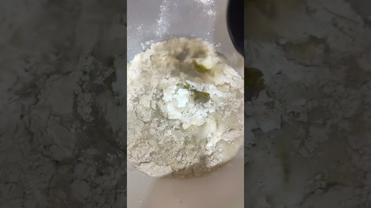 Making Cassava dough for flat bread