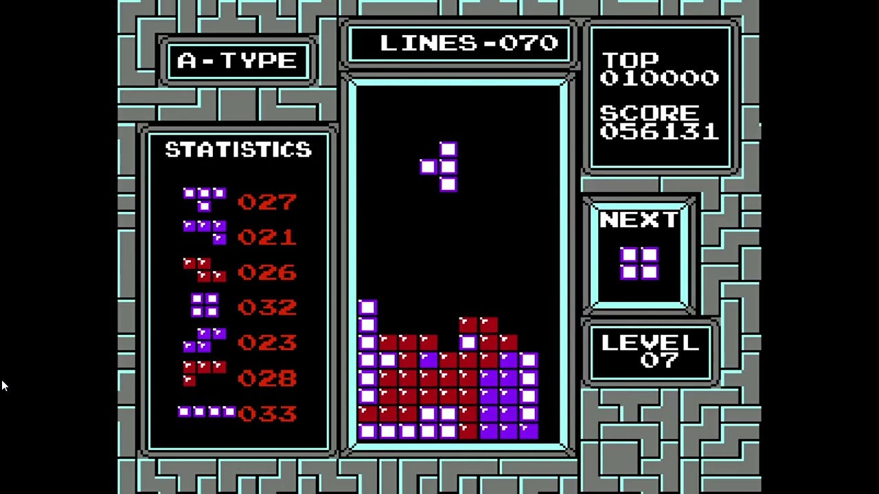 SOME AUDIO & NO PRODUCTION - NES Playthrough of Tetris