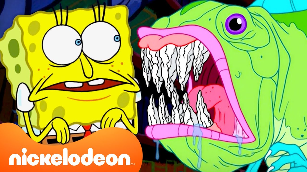 50 MINUTES of SpongeBob's SCARIEST Moments! 😱 l Halloween Marathon | 