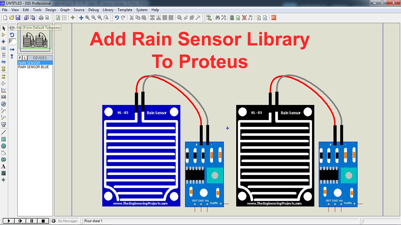 Add Rain Sensor Library to Proteus | Complete Guide