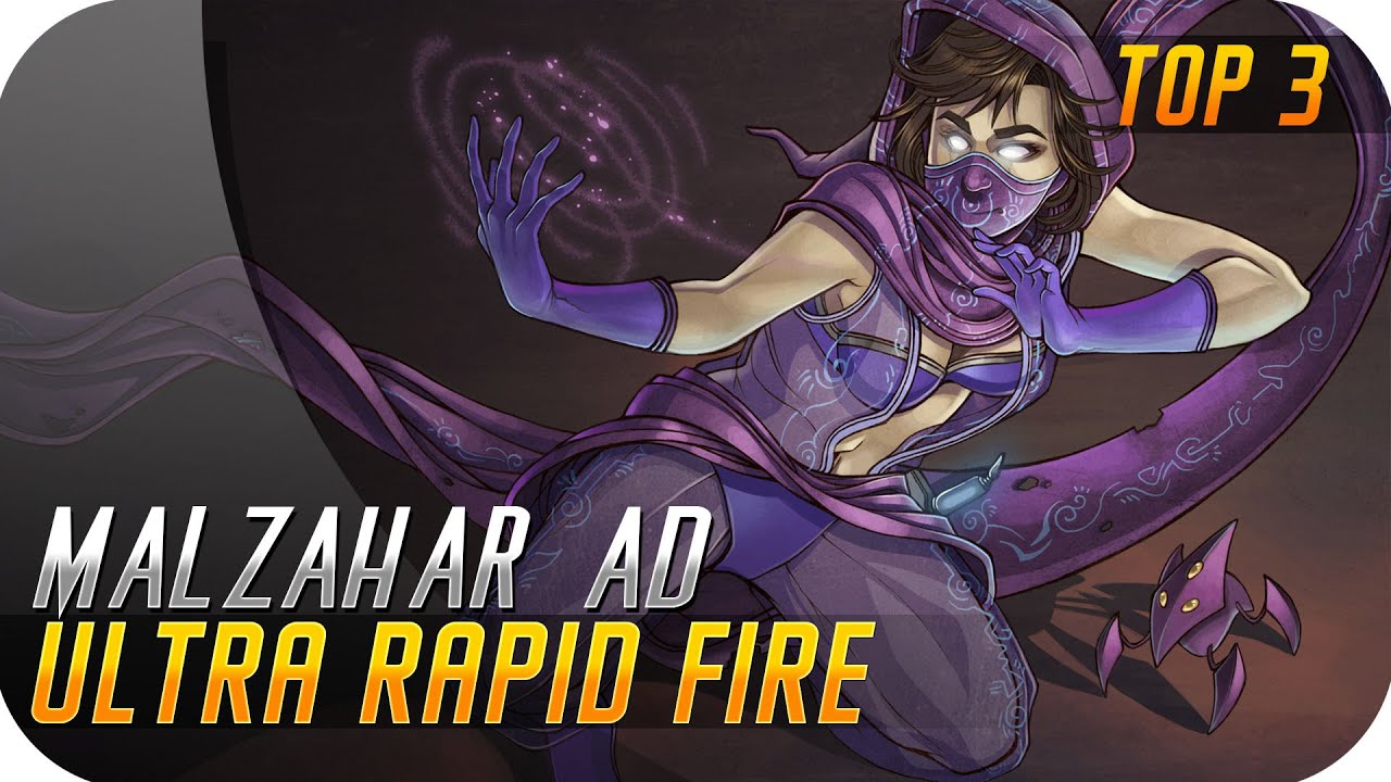 URF 2015 | TOP 3 | MALZAHAR AD | Mis 3 campeones para URF!!