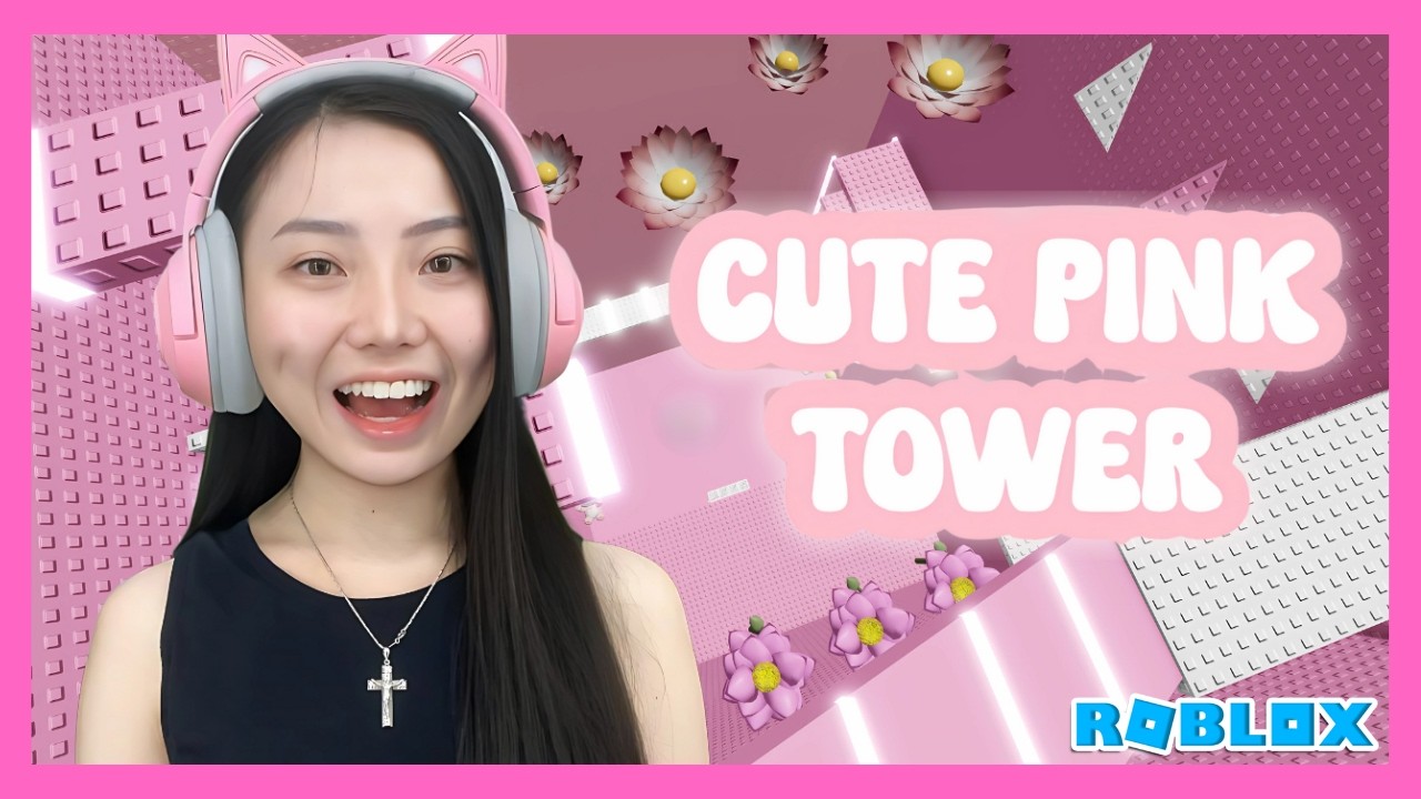 Tower Ini Serba Pink !! Cute Pink Tower 🎀 - Roblox Indonesia