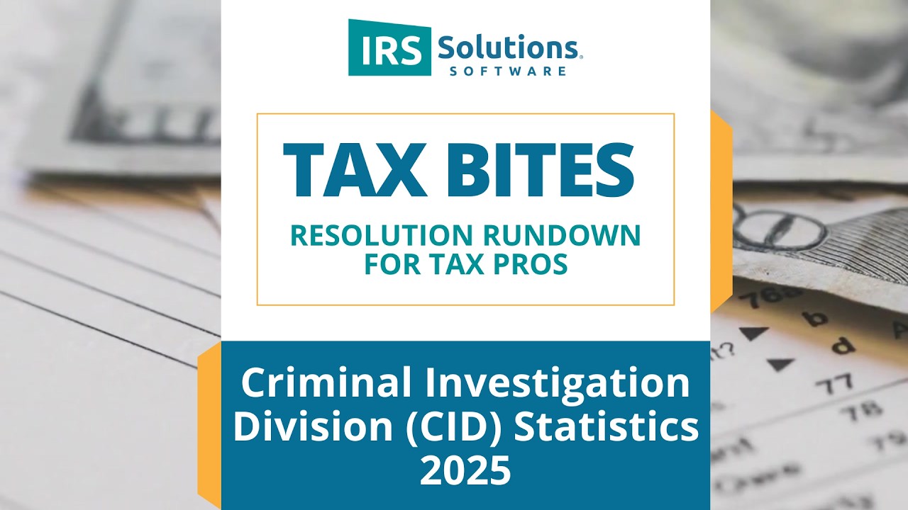 IRS CID Statistics 2025: What Tax Pros Need to Know