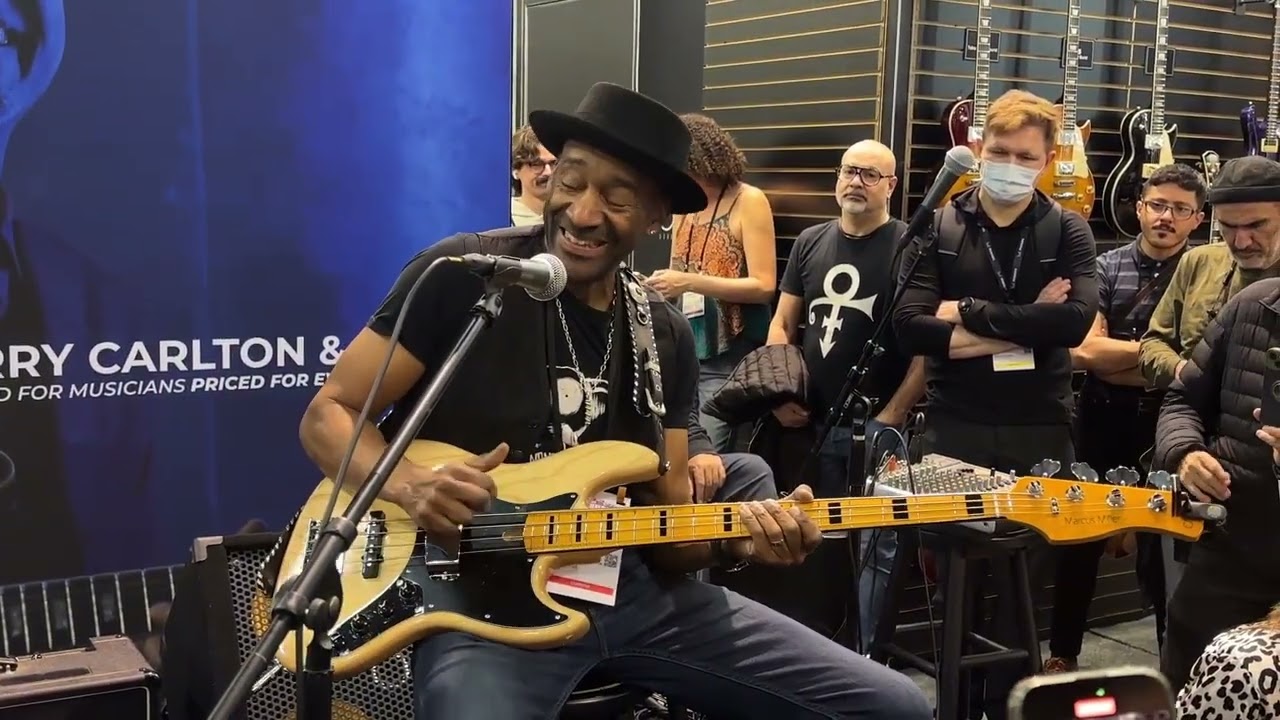 NAMM 2026 Marcus Miller at the Sire Booth