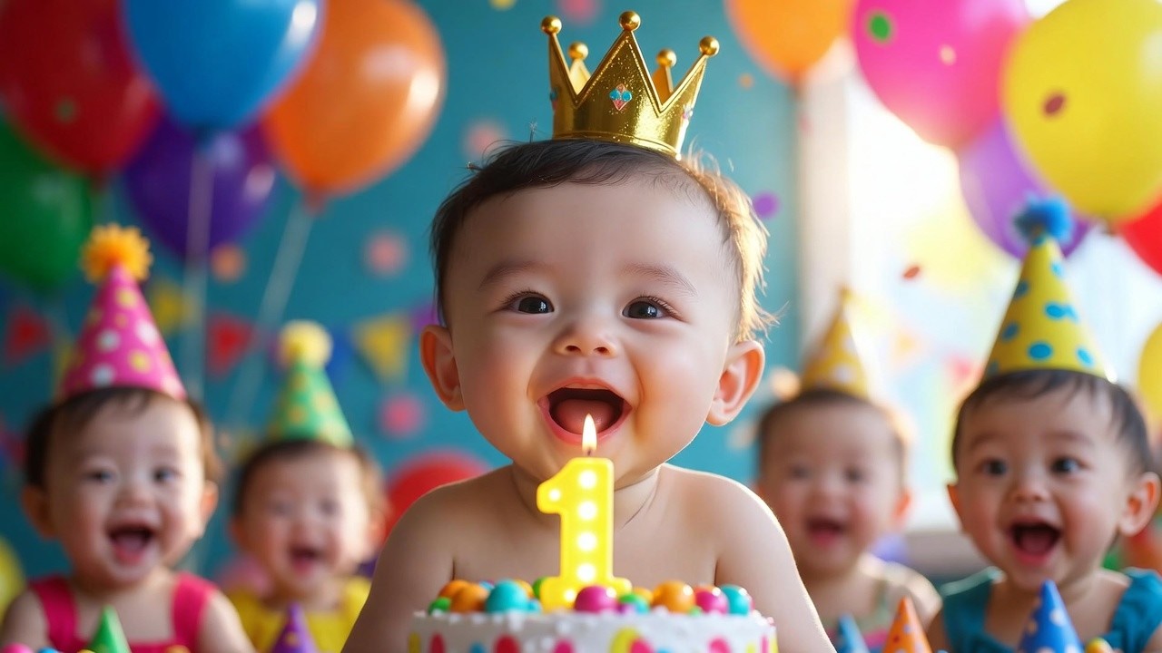 Happy Birthday Song for Kids 🎉 Baby Dance Party (2026) | Cute Baby Dance Party