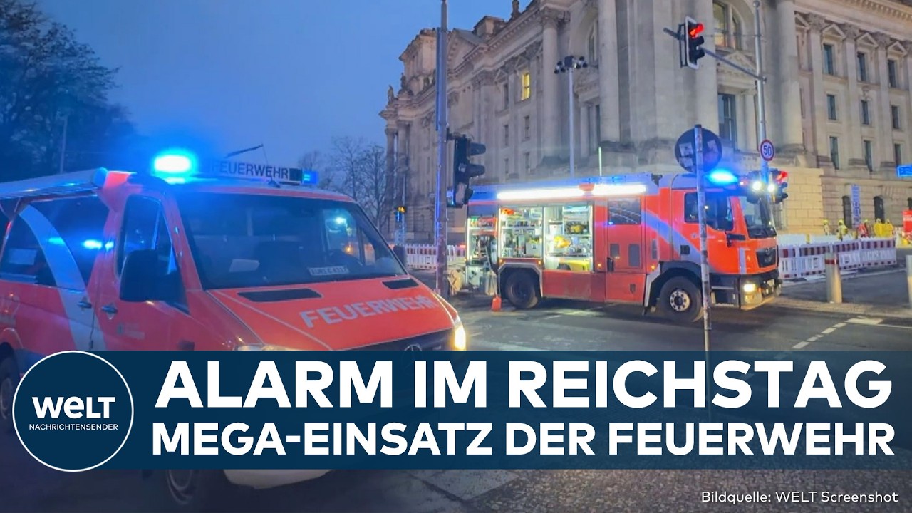 BERLIN: Alarm im Reichstag! Erste Details! Mega-Einsatz der Feuerwehr im Bundestag