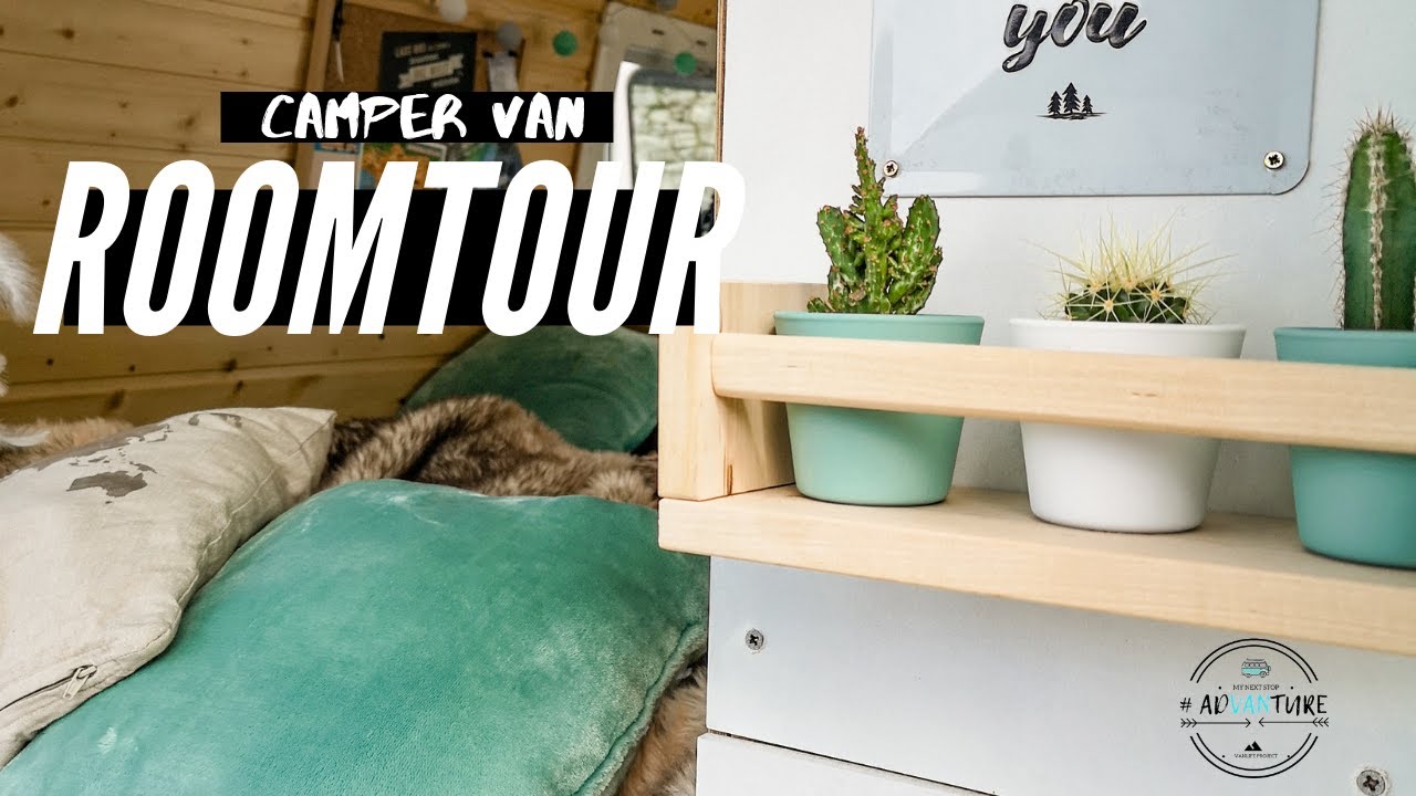 Van Roomtour: VW T5 Campervan- wir zeigen euch unseren Van | Selbstausbau mit kleinem Budget