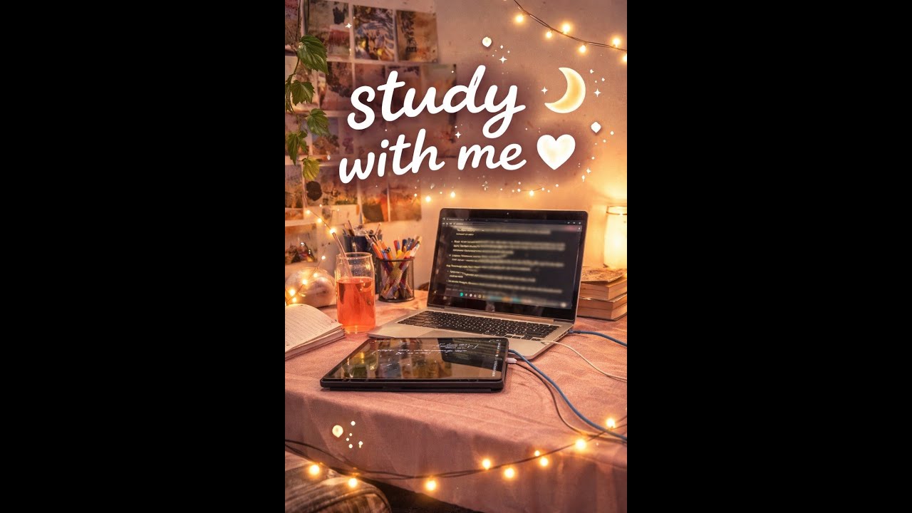 study with me 🤍 | calm hostel night