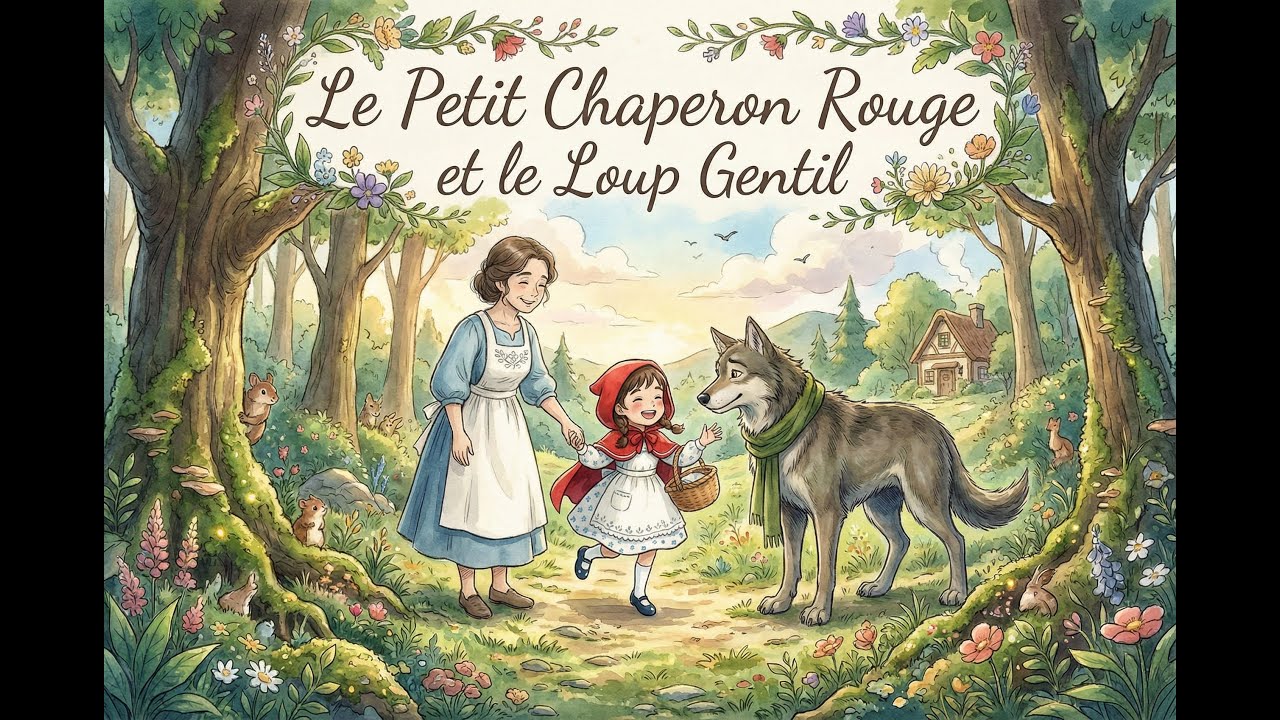 🐺 Le Petit Chaperon Rouge et Le Loup Gentil : Conte Magique 🧺
