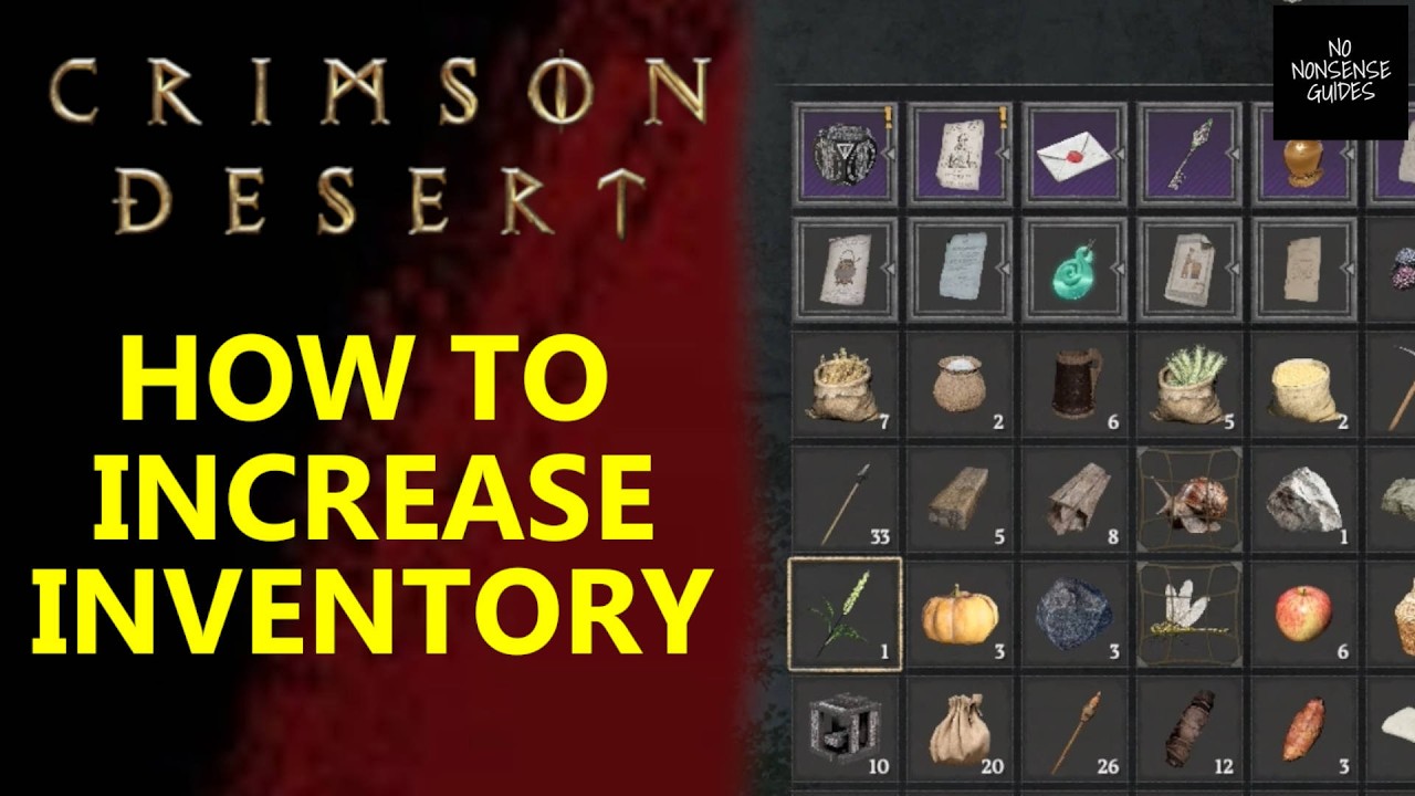 Crimson Desert How to Increase Inventory Size - How to Get More Inventory Space