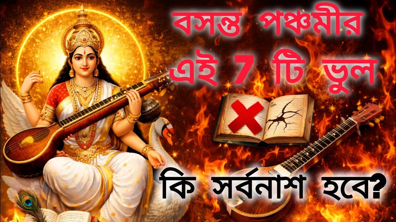 🕉️বসন্ত পঞ্চমীর এই ৭টি ভুল করলে কী হবে? | Vasant Panchami 7 Mistakes You Must Avoid | Saraswati Puja