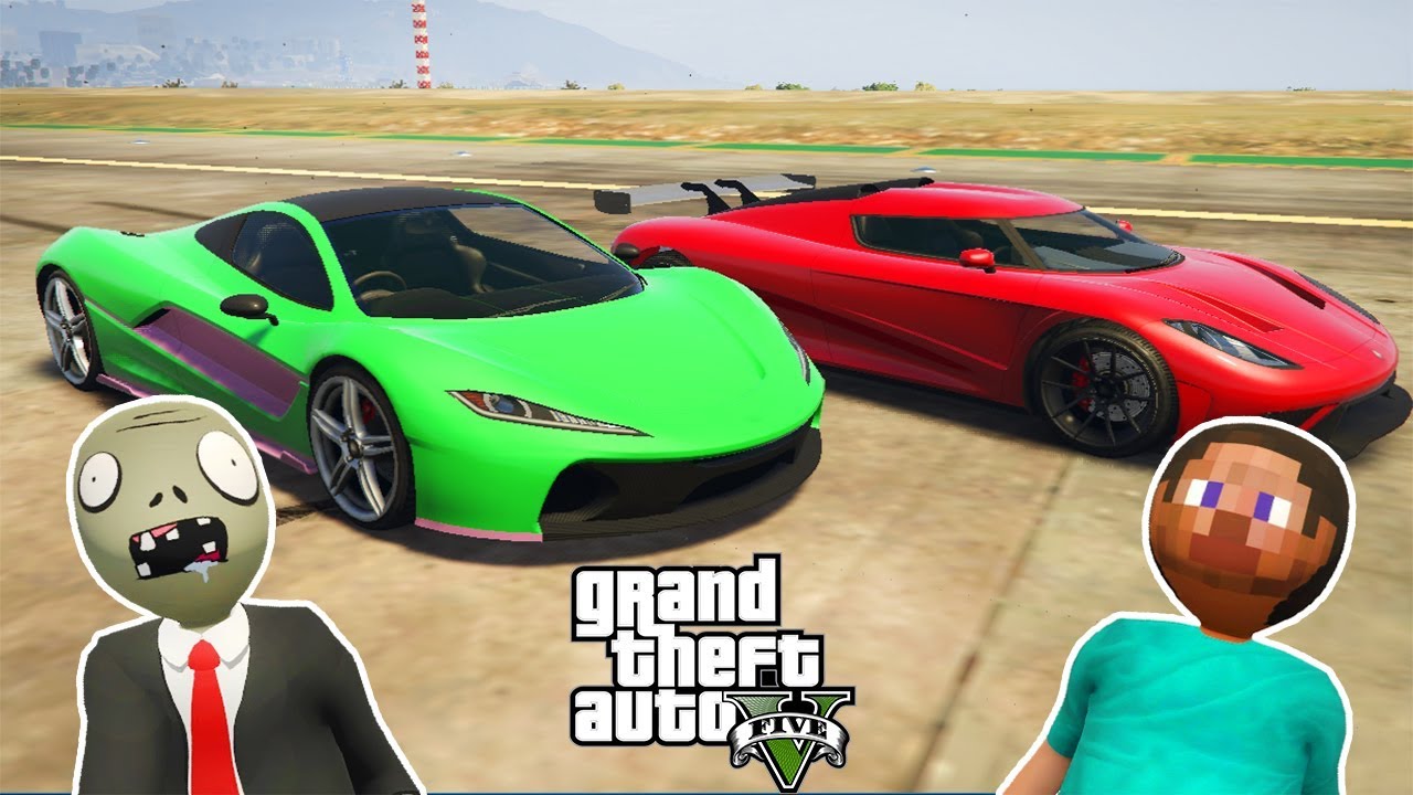 ZOMBİK VE STEVE SÜPER ARABALARLA 😱 - GTA 5 CANLI YAYIN