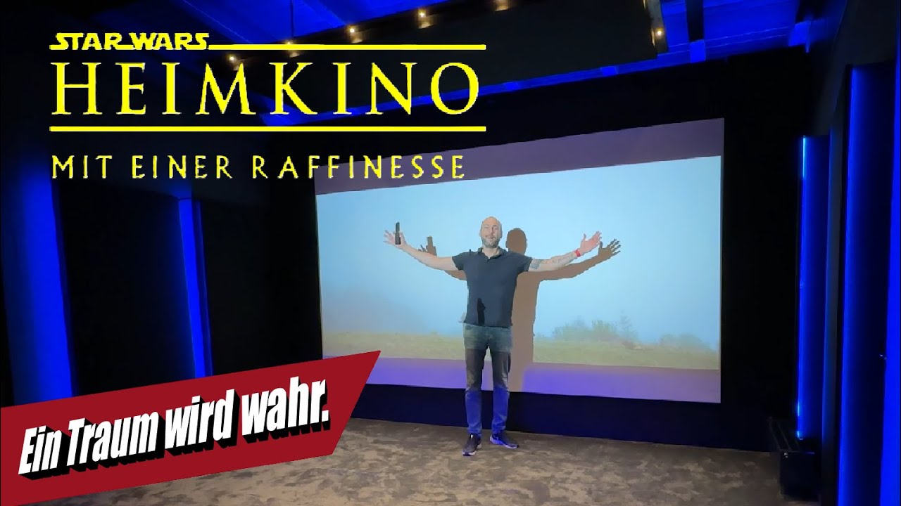 Dunkelkino mit galaktischem Thema