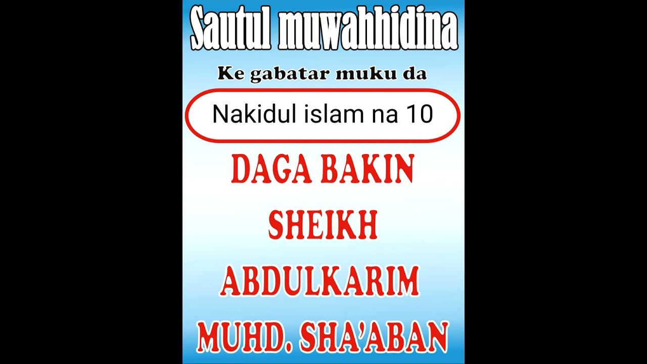 Abinda yake warware musulunci na 10
