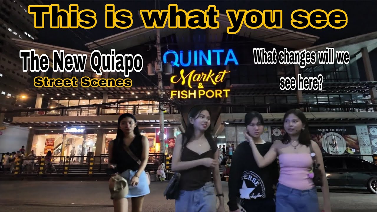 The New Quiapo Street Scenes|Night Walking Tour Ph🇵🇭 4K