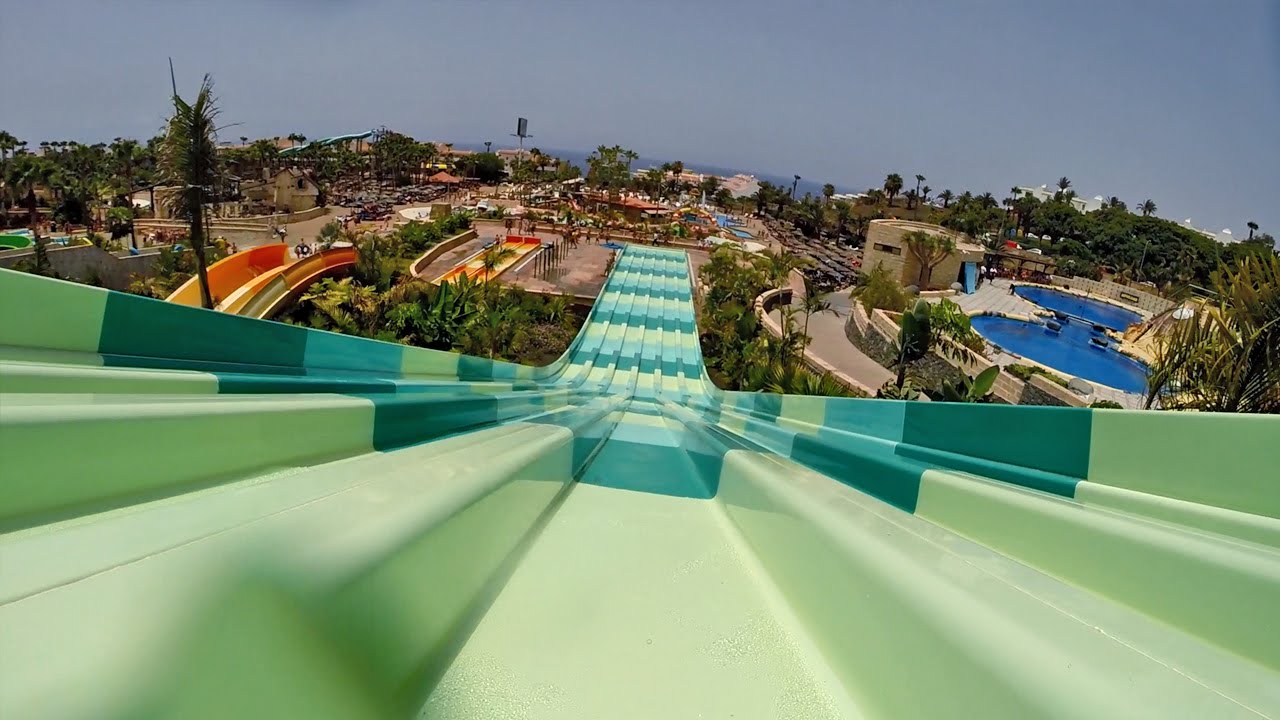 Aqualand Costa Adeje - Multisurf (Head-first Mat Racer) Onride POV
