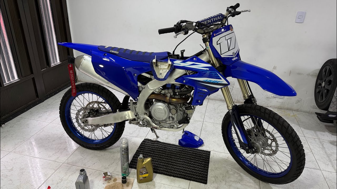Cambio de aceite, filtro de aceite y lavado de filtro de aire Yz450f