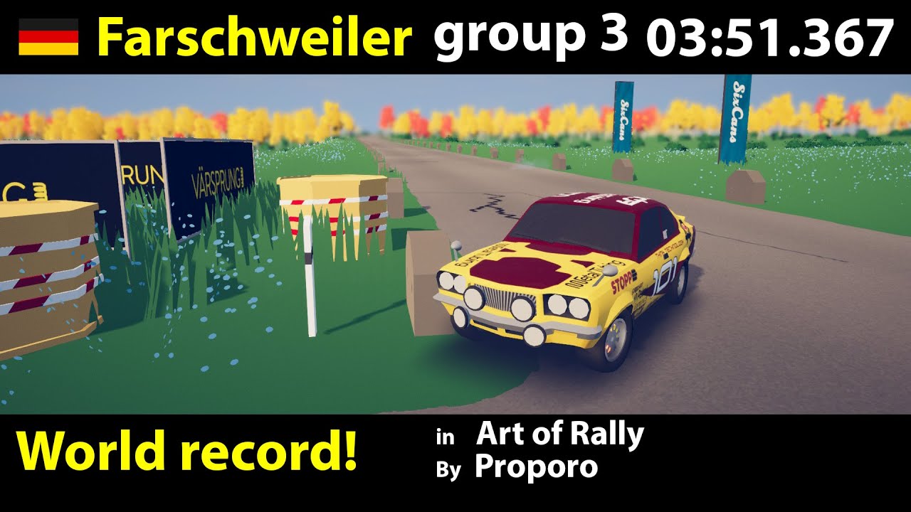 Art of Rally world record Farschweiler group 3 