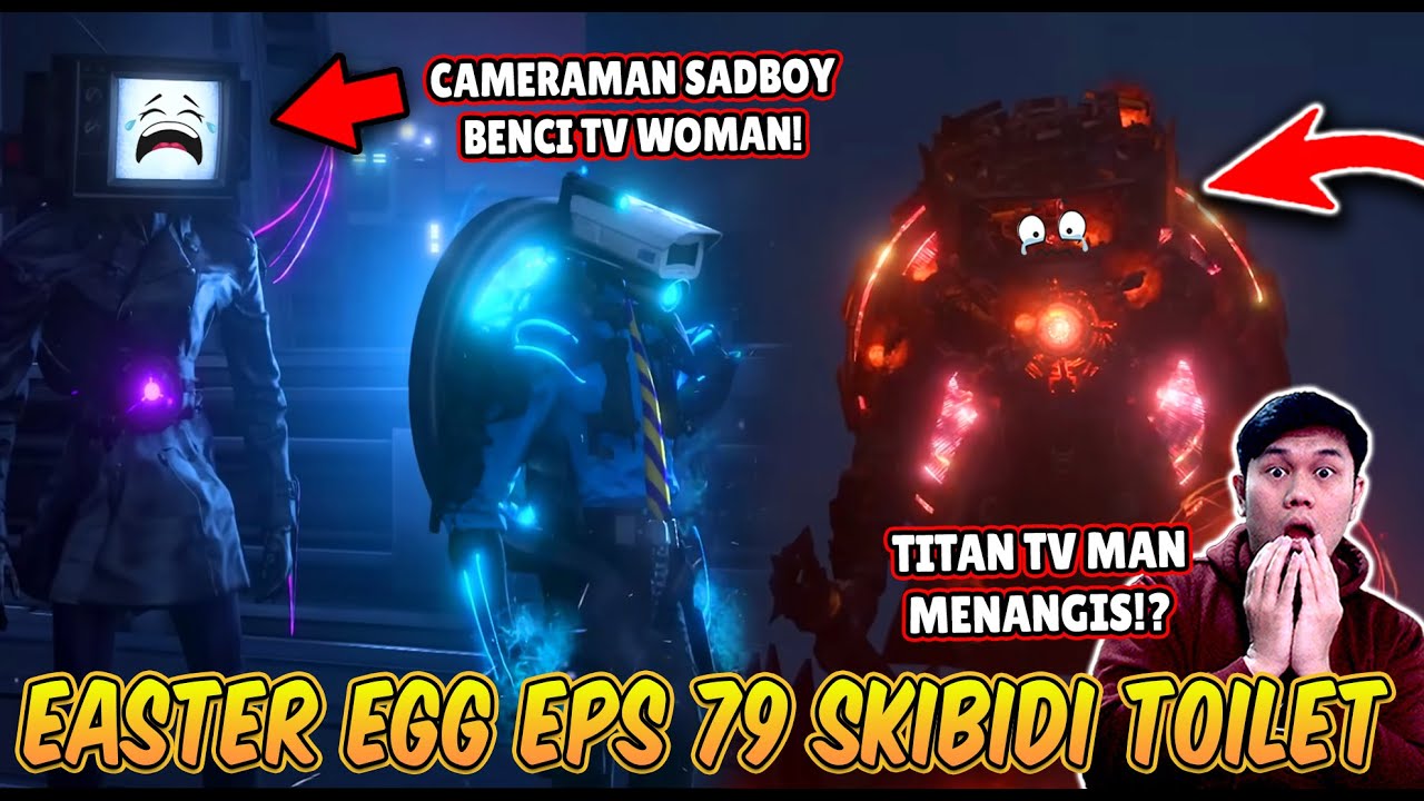 BAHAS TUNTAS SEMUA EASTER EGG RAHASIA EPISODE 79 PART 1 SKIBIDI TOILET! TITAN TV MAN MENANGIS?!