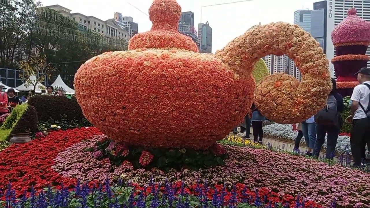 FLOWER SHOW 2024 VICTORIA PARK CAUSEWAY BAY HONGKONG🇭🇰 #travel #adventure #ofwhk