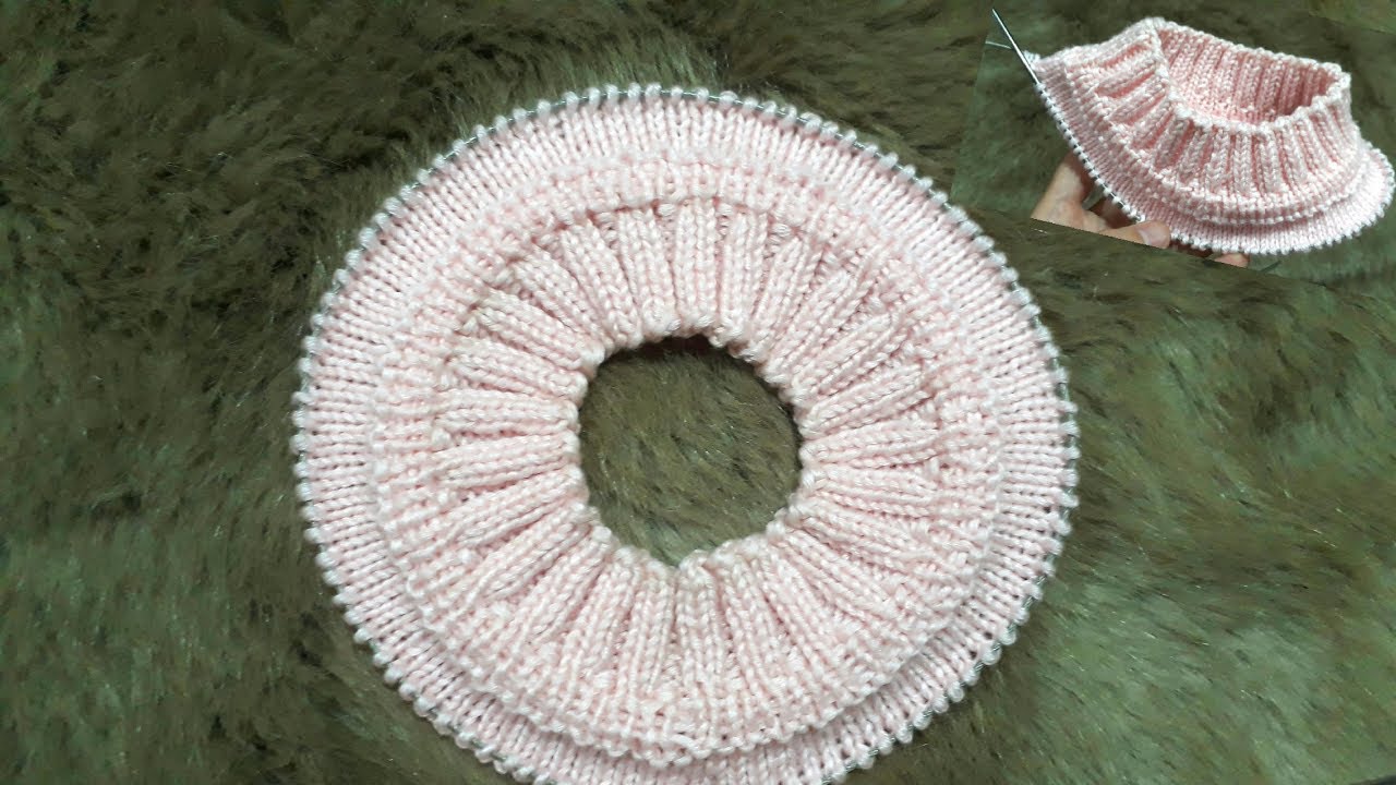 Hướng Dẫn Cách Đan Cổ Áo Bắt Chước Mũi Khâu/ How to Knit Collar Imitating Stitches