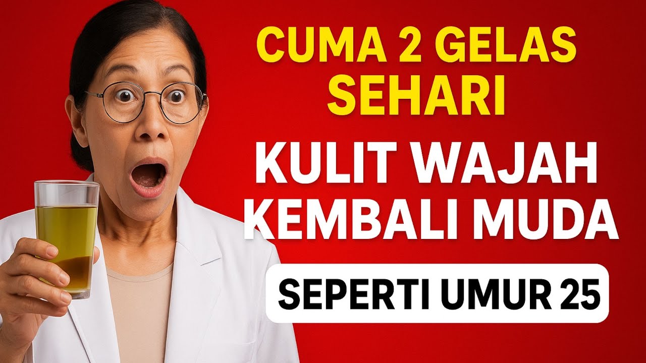 Keriput, Flek Hitam, dan Kulit Kendur Hilang! Rahasia 2 Gelas Dokter Bikin Wajah Awet Muda!