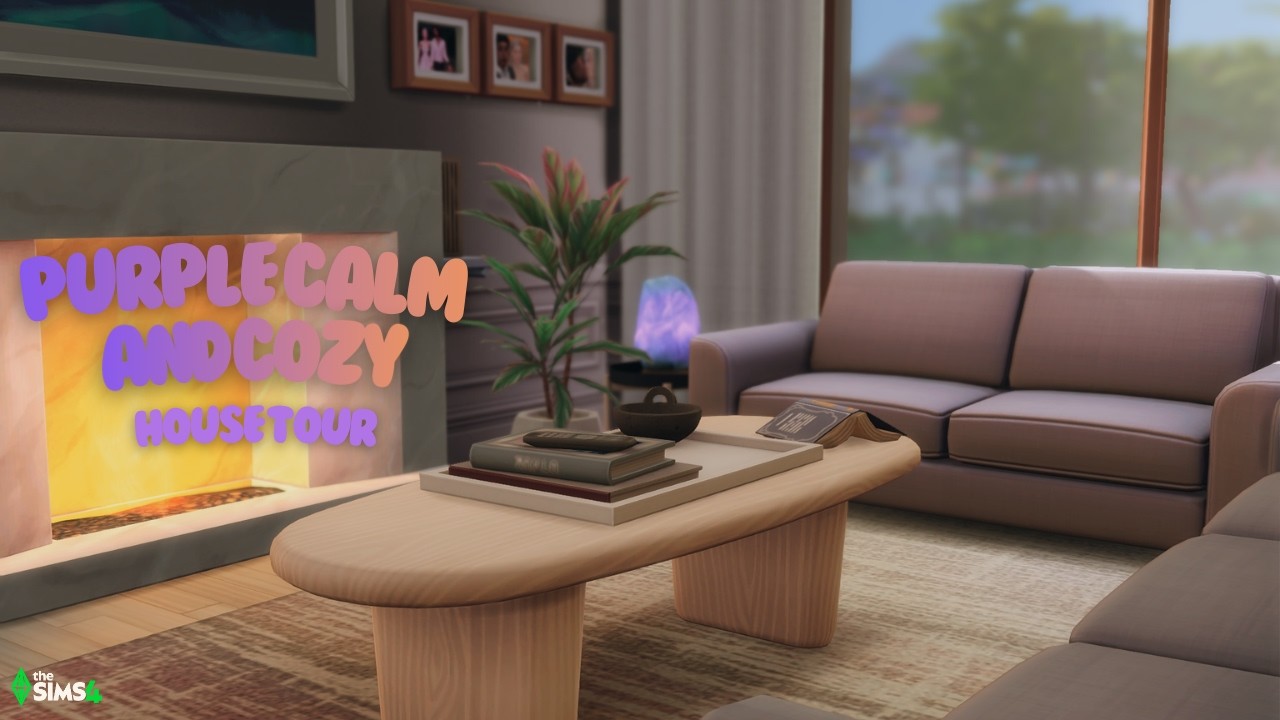 Soft, Cozy Home Build 💜🪻 | sims 4