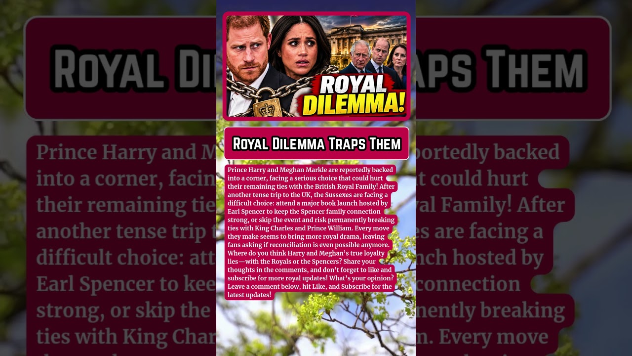 BREAKING: Prince Harry & Meghan Markle Trapped in Royal Dilemma!
