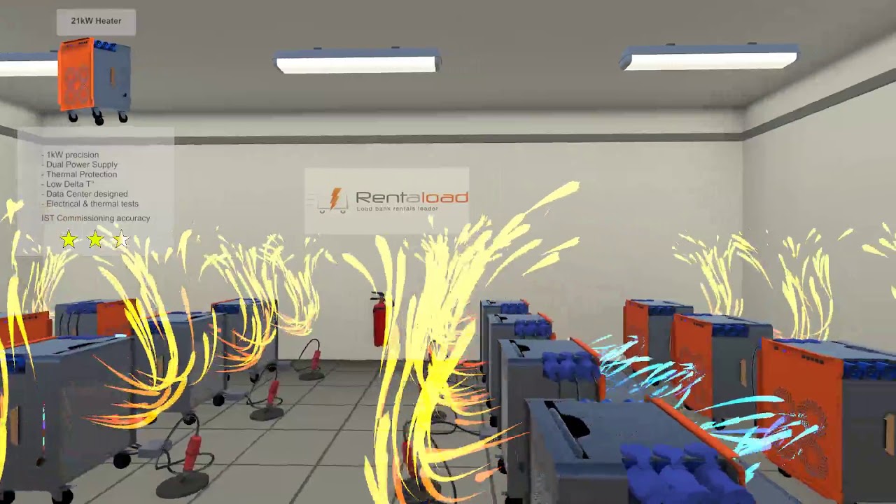 RENTALOAD loadbanks solution testing in Data Center & Commissioning