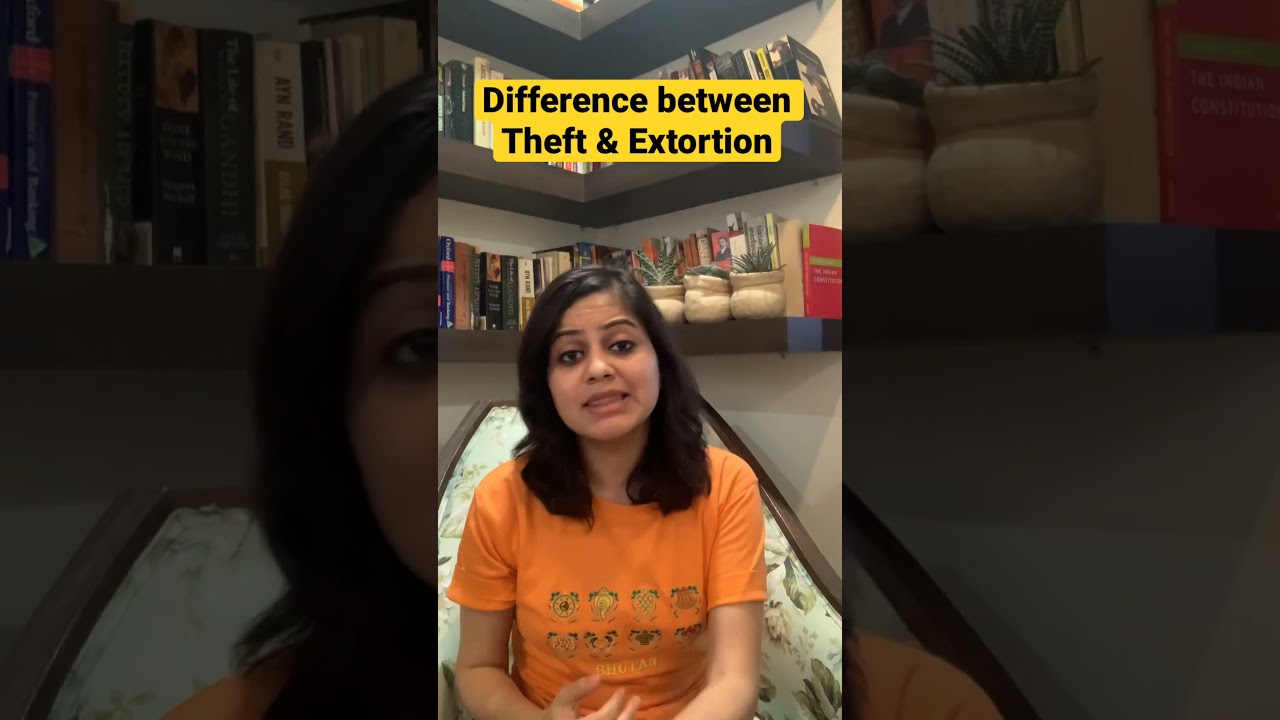 Difference between theft and extortion
