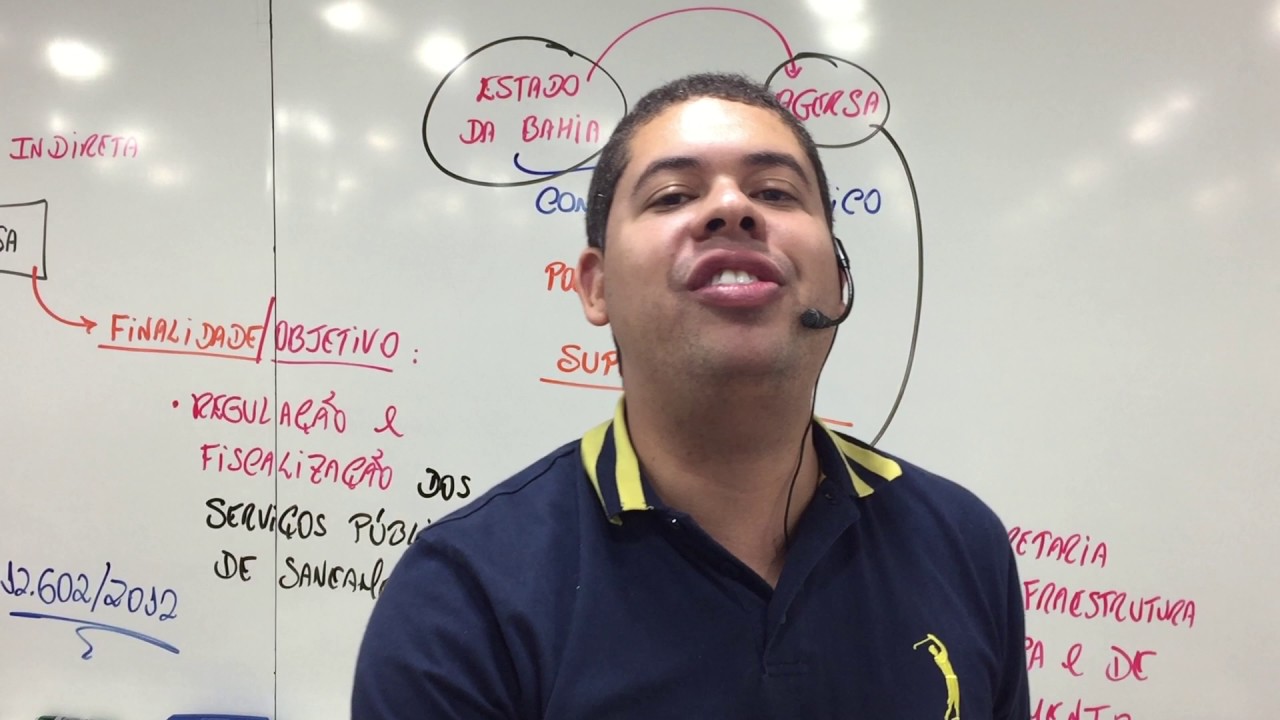 Aula EMBASA - Lei 12.602/2012 - Lei de Criação da AGERSA - #Concurso EMBASA# - Prof. Alan Vinícius