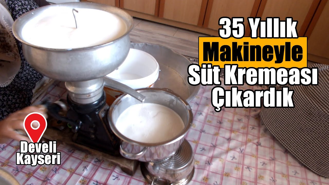 35 Yıllık Makineyle Krema Yaptık