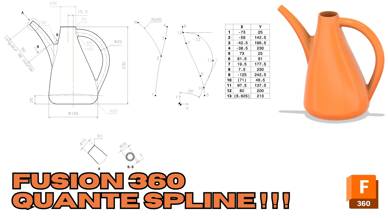 Fusion 360 - Quante Spline! 😳😱