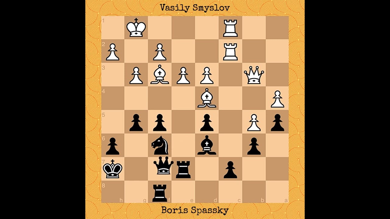 Vasily Smyslov vs Boris Spassky, 1956 #chess #chessgame