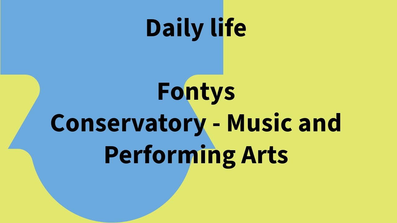 Conservatory - Music and Performing Arts | Daily life