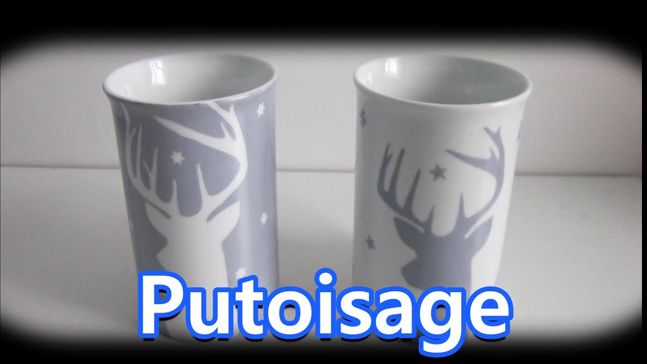 Peinture sur porcelaine - Le putoisage