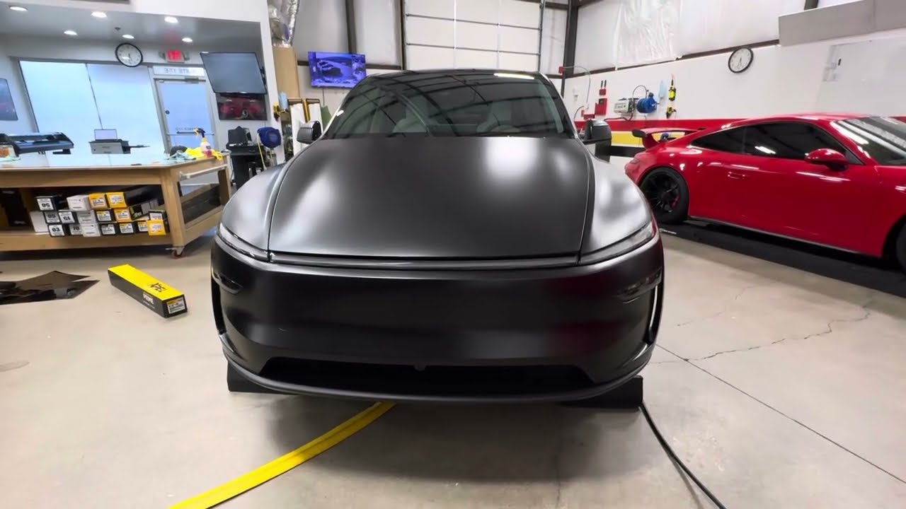 2026 Tesla Model Y Juniper full Matte/Stealth PPF installation