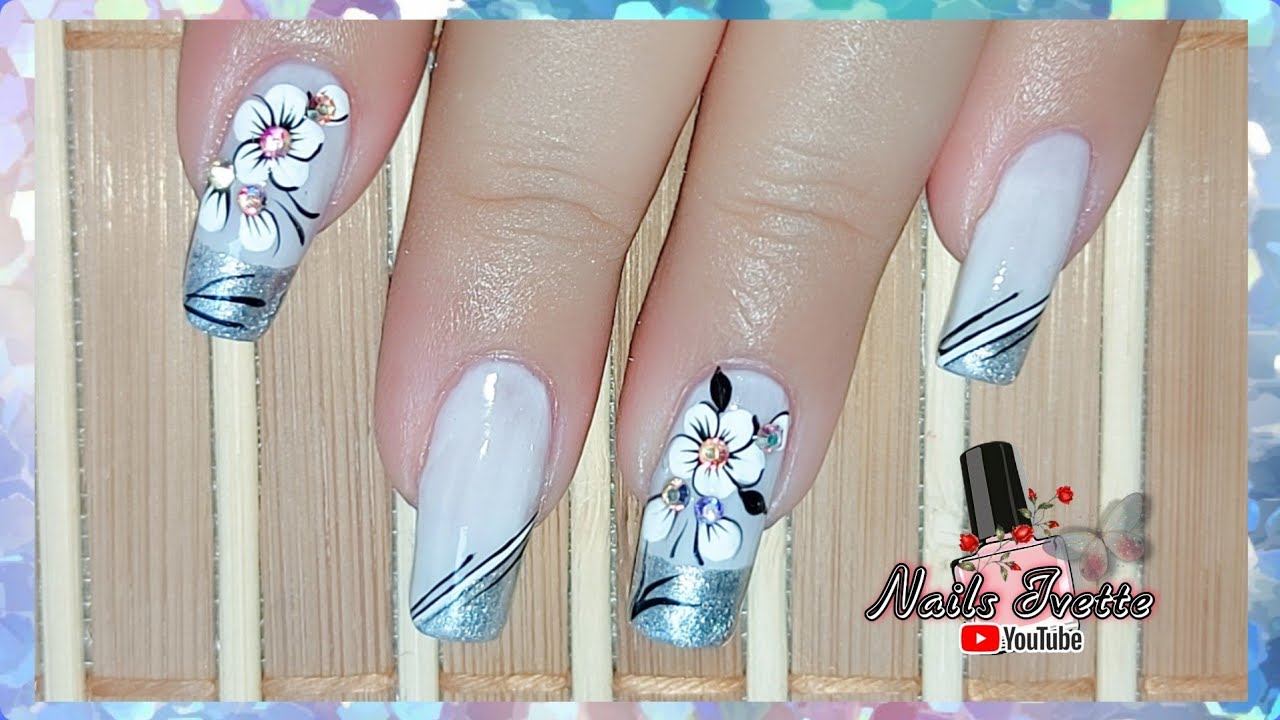 Uñas decoradas para principiantes / Diseño de uñas fácil / Decoración de uñas sencillas y elegantes