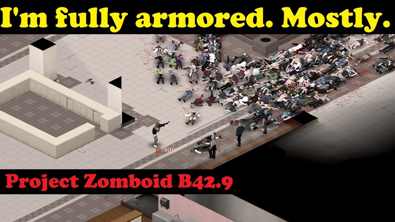 Project Zomboid B42.9 Gearing up as a tank with a M60.