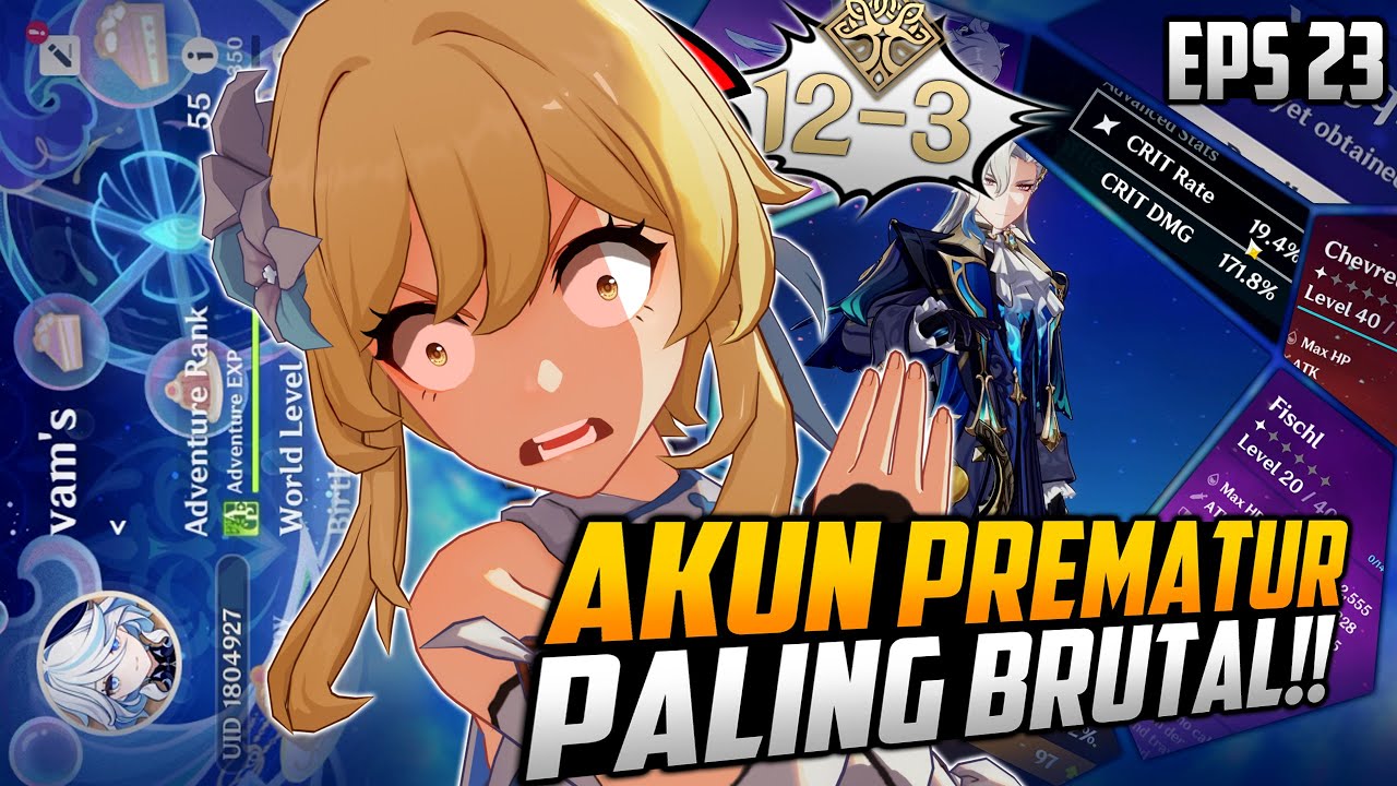 Benerin Akun Subscriber #23 - AKUN PREMATUR YANG ARTEFAKNYA BIKIN TRAUMA!! - Genshin Impact | Ditusi