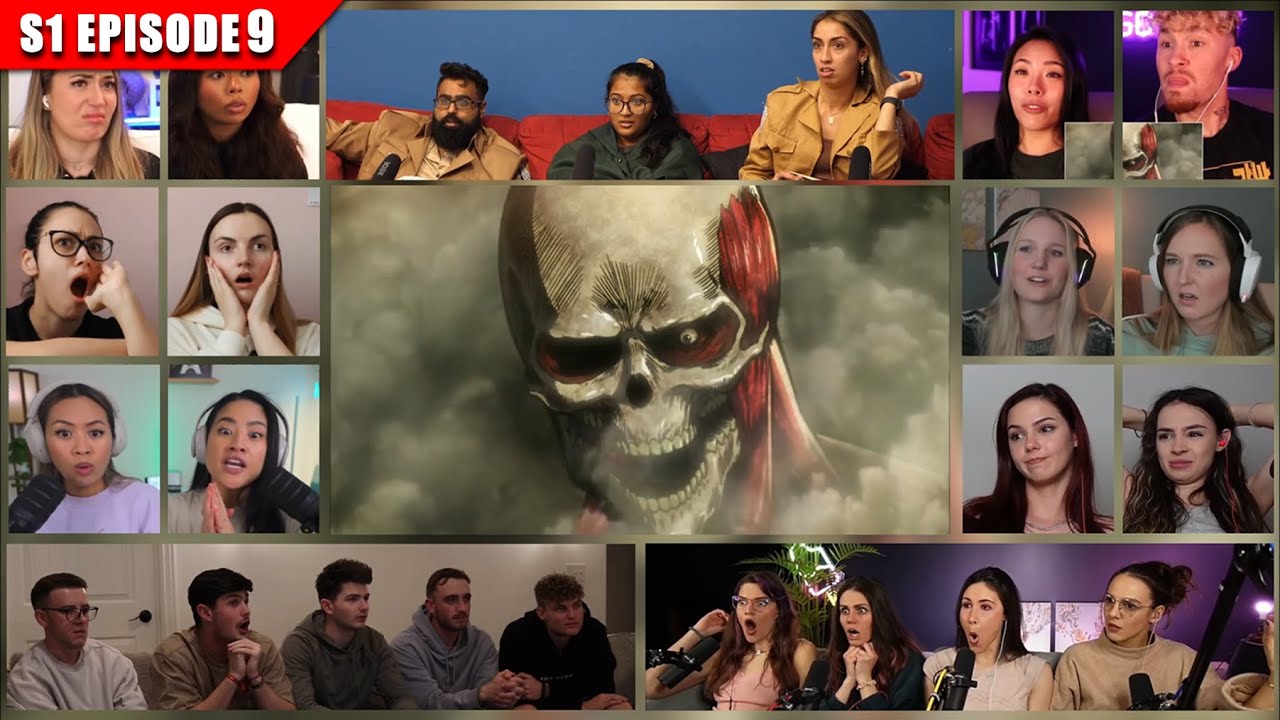 [Full Episode] Attack on Titan: Shingeki no Kyojin Season 1 Episode 9 Reaction Mashup | 進撃の巨人