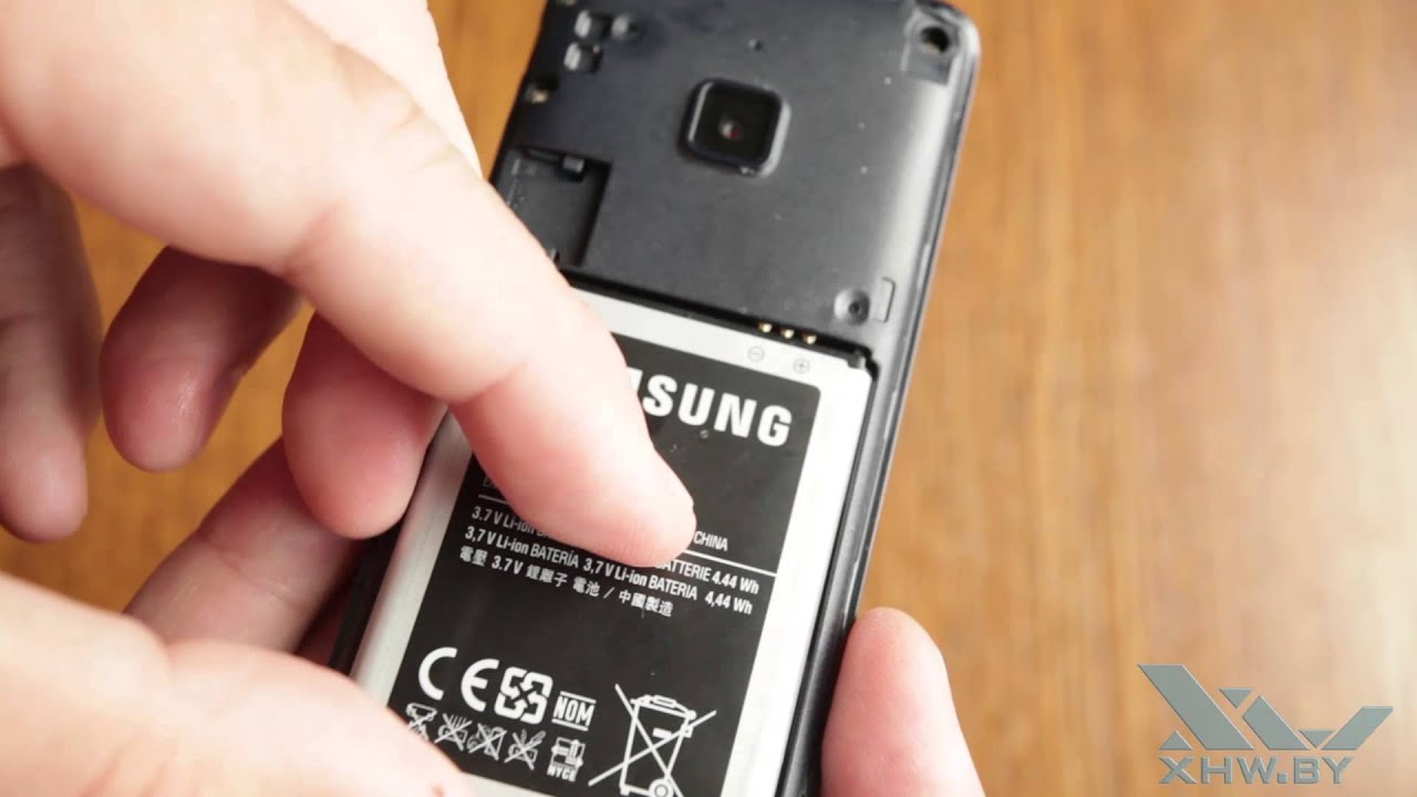 Как вставить SIM-карту в Samsung SM-B350E (XHW.BY)