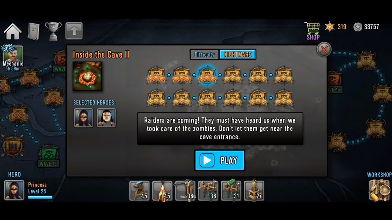 Inside the Cave II (Nightmare) | Last Hope Tower Defense